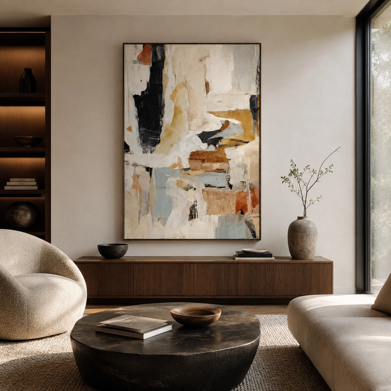Abstract Canvas Wall Art #AP399
