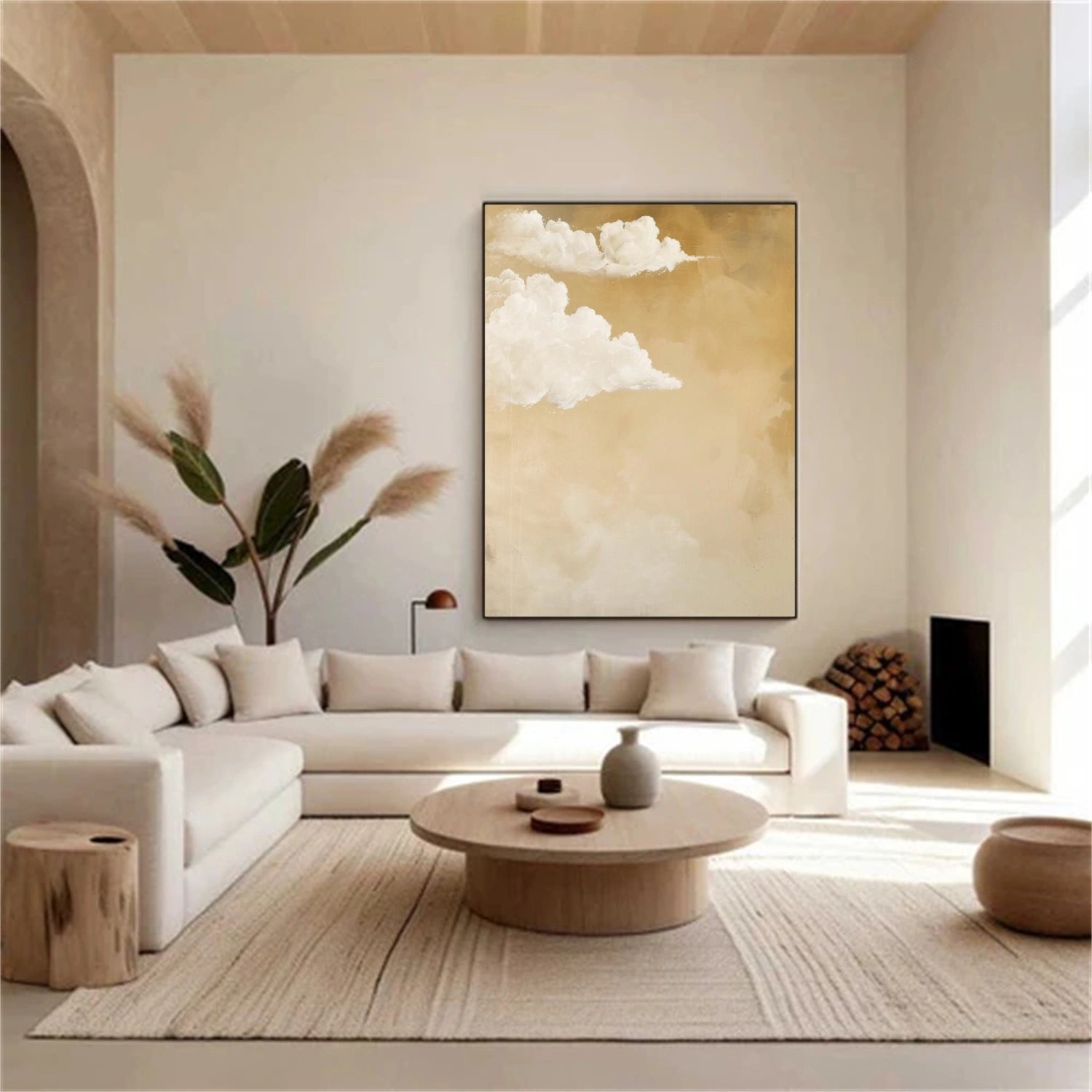 Ocean And Sky Abstract Wall Art #OS089