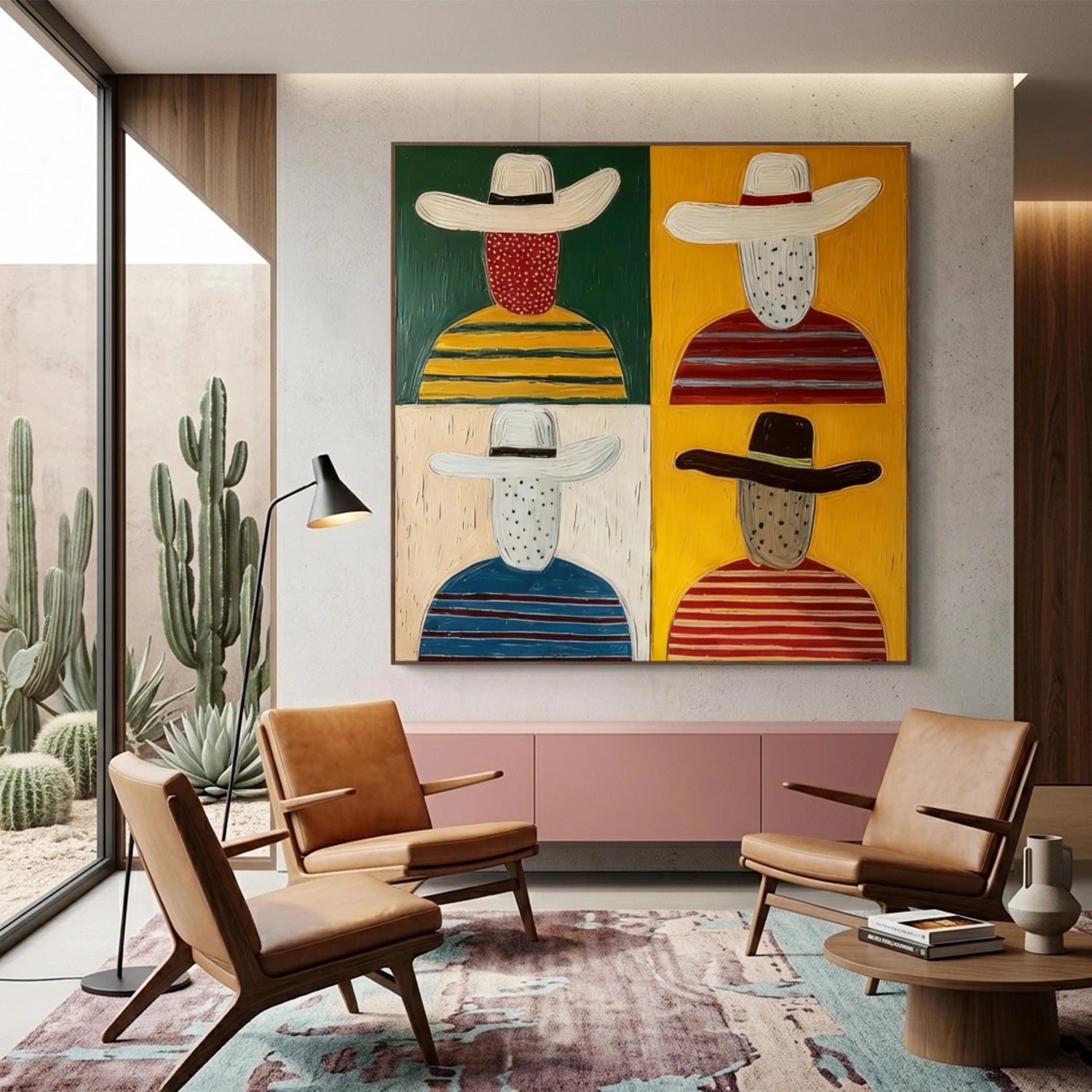 Abstract Portrait Canvas Art #AE153