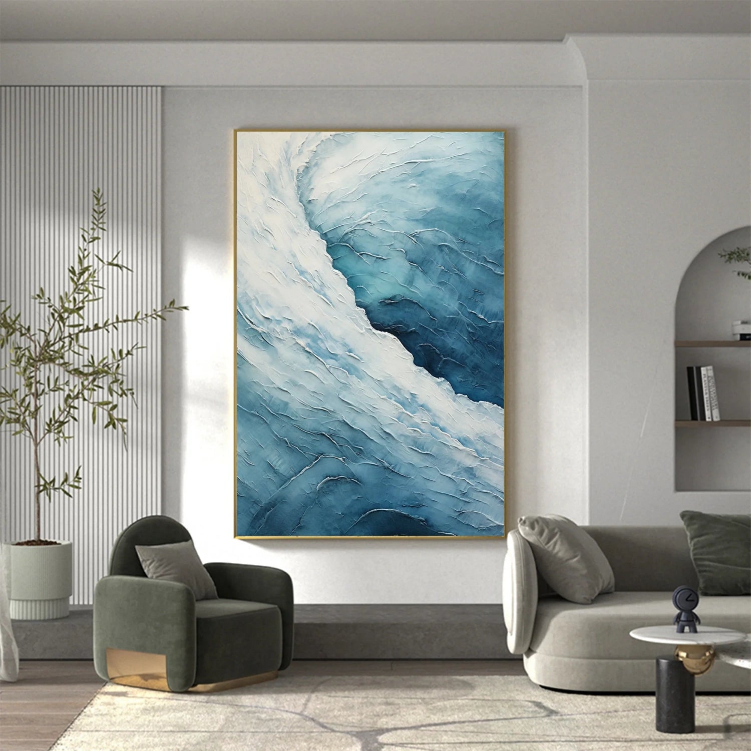 Ocean Textured Painting Canvas #OP018