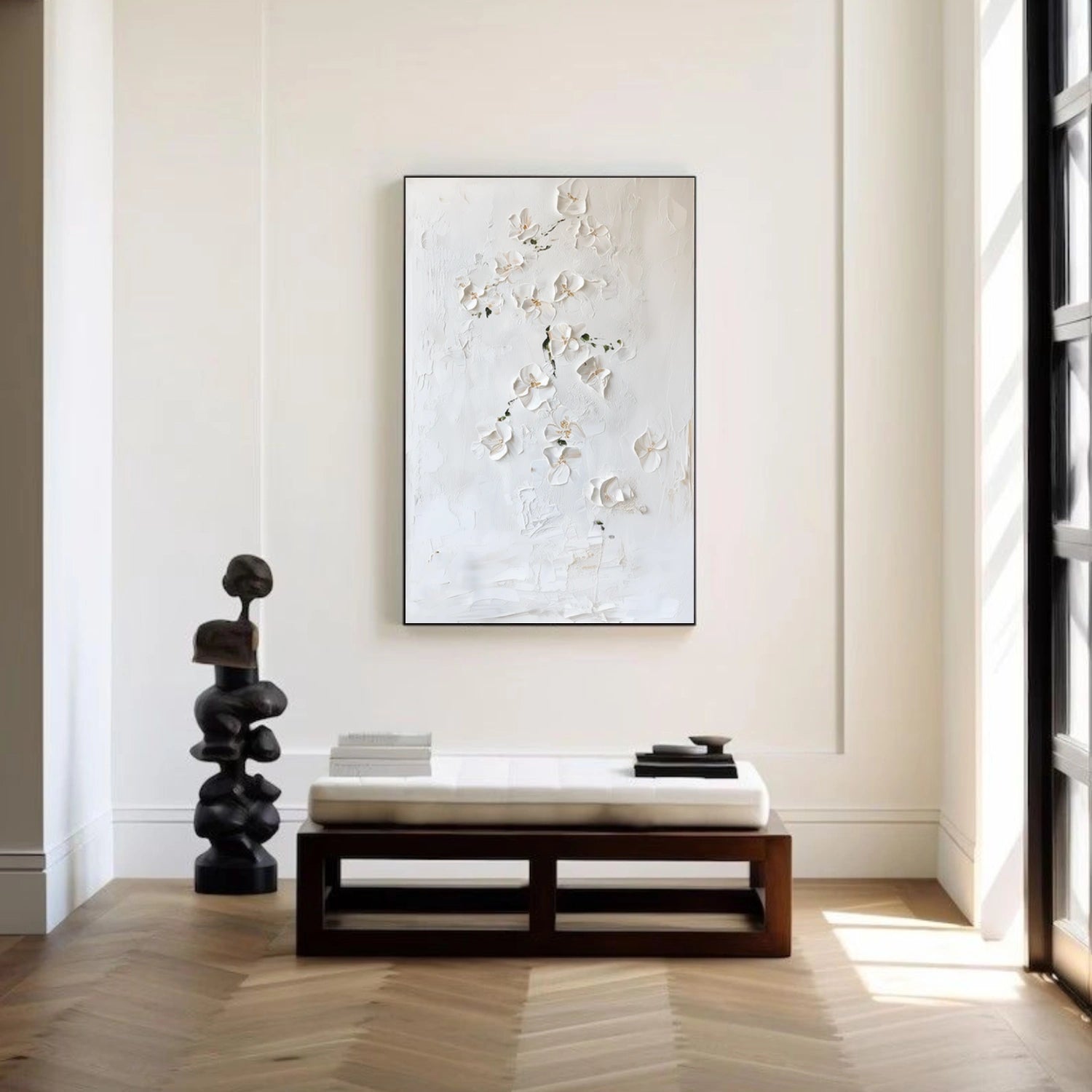 Flower Abstract Textured Wall Art #FP189
