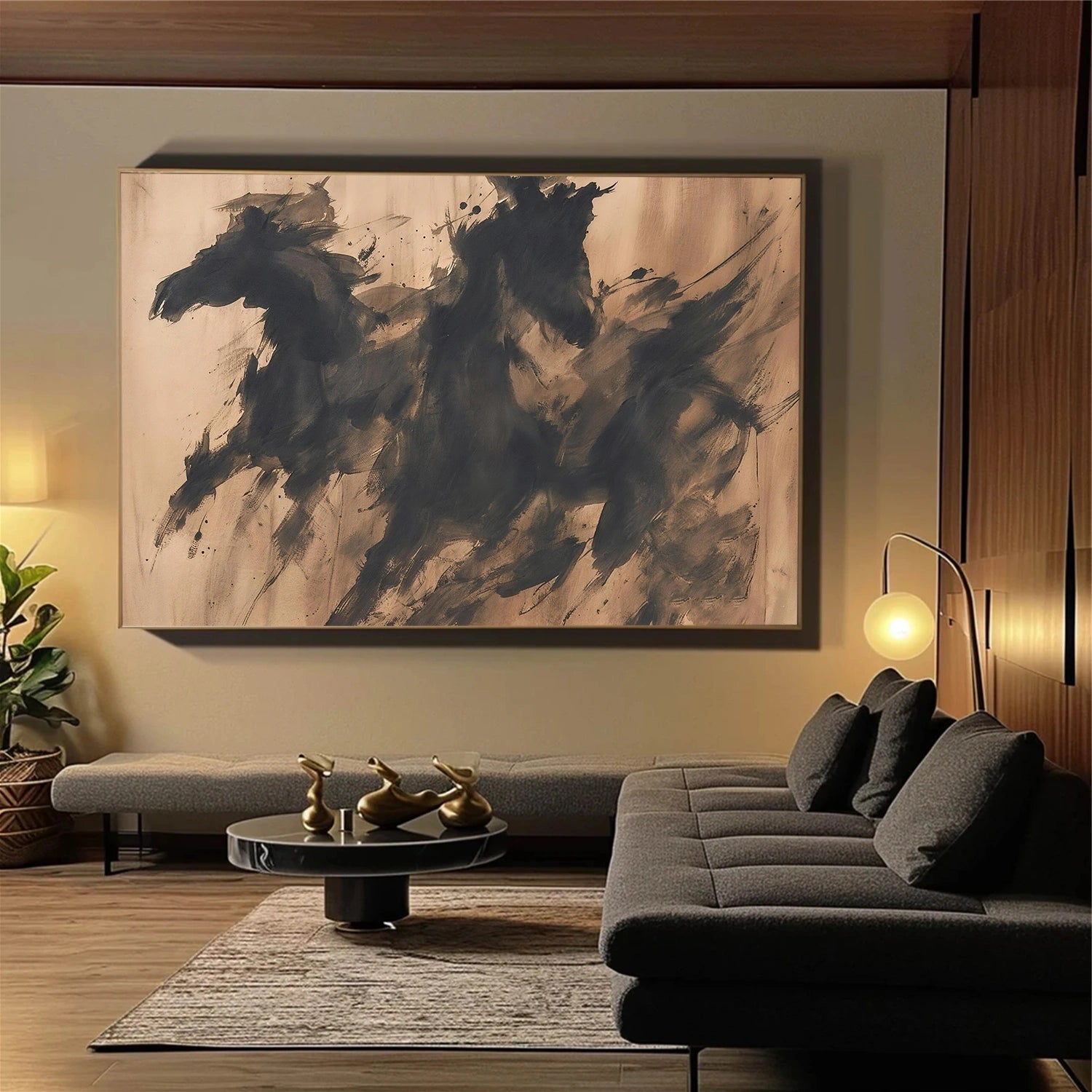 Abstract Animal Horse Wall Art #AC084