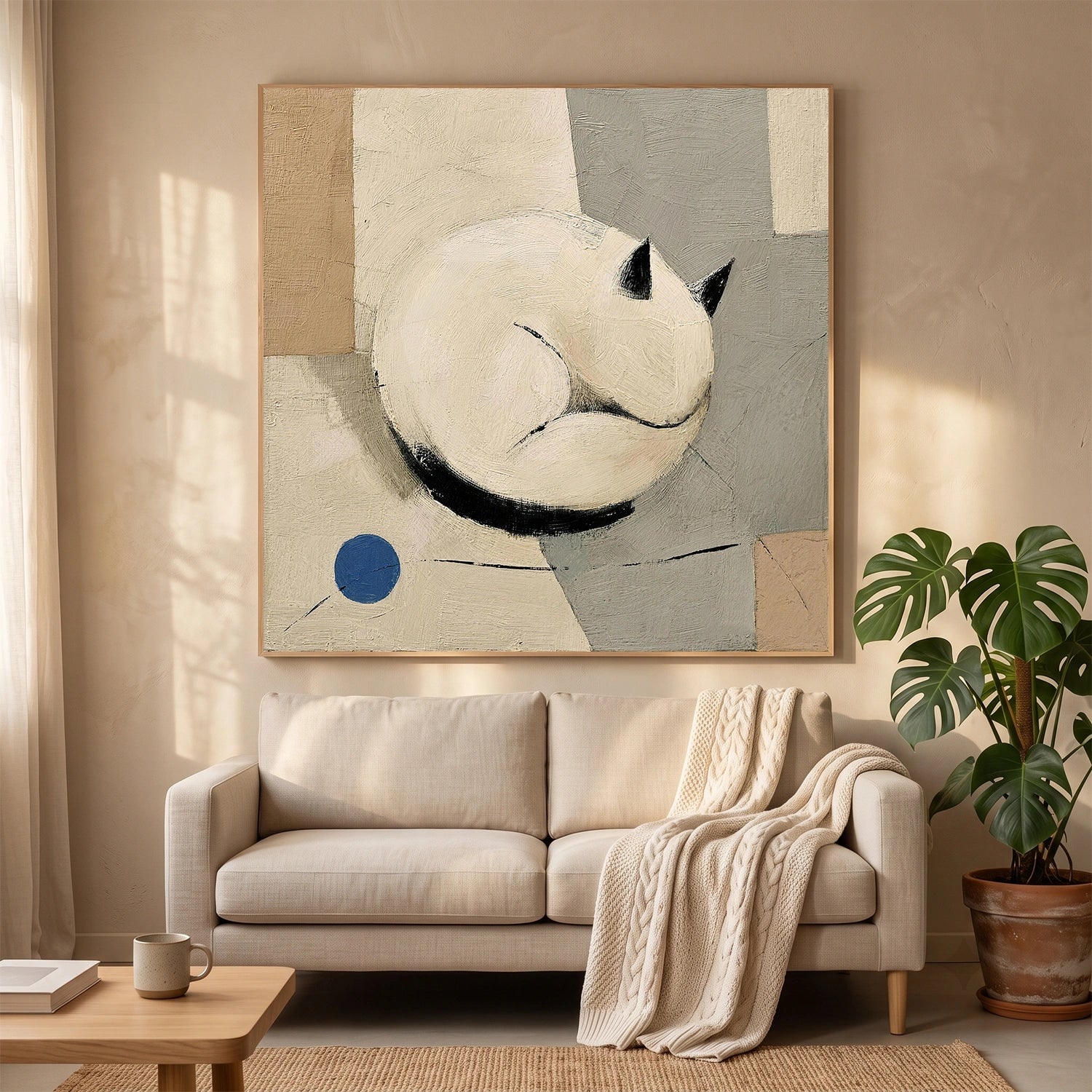 Abstract Animal Cat Wall Art #AC137