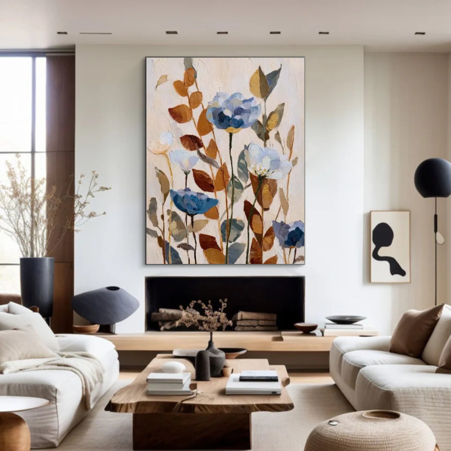 Colorful Flower Abstract Wall Art #FP139