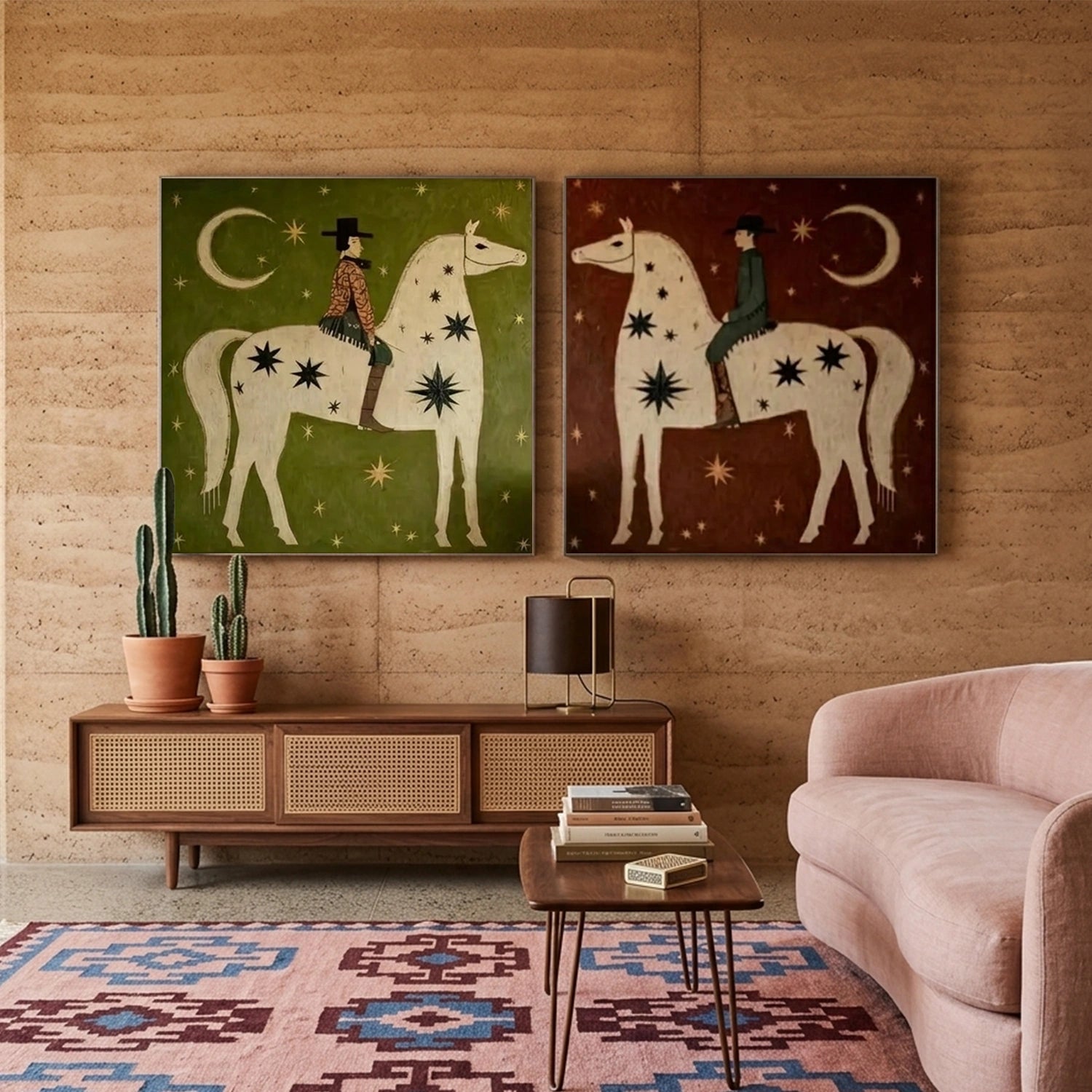 Vintage Americana Art Set of 2 #VT071
