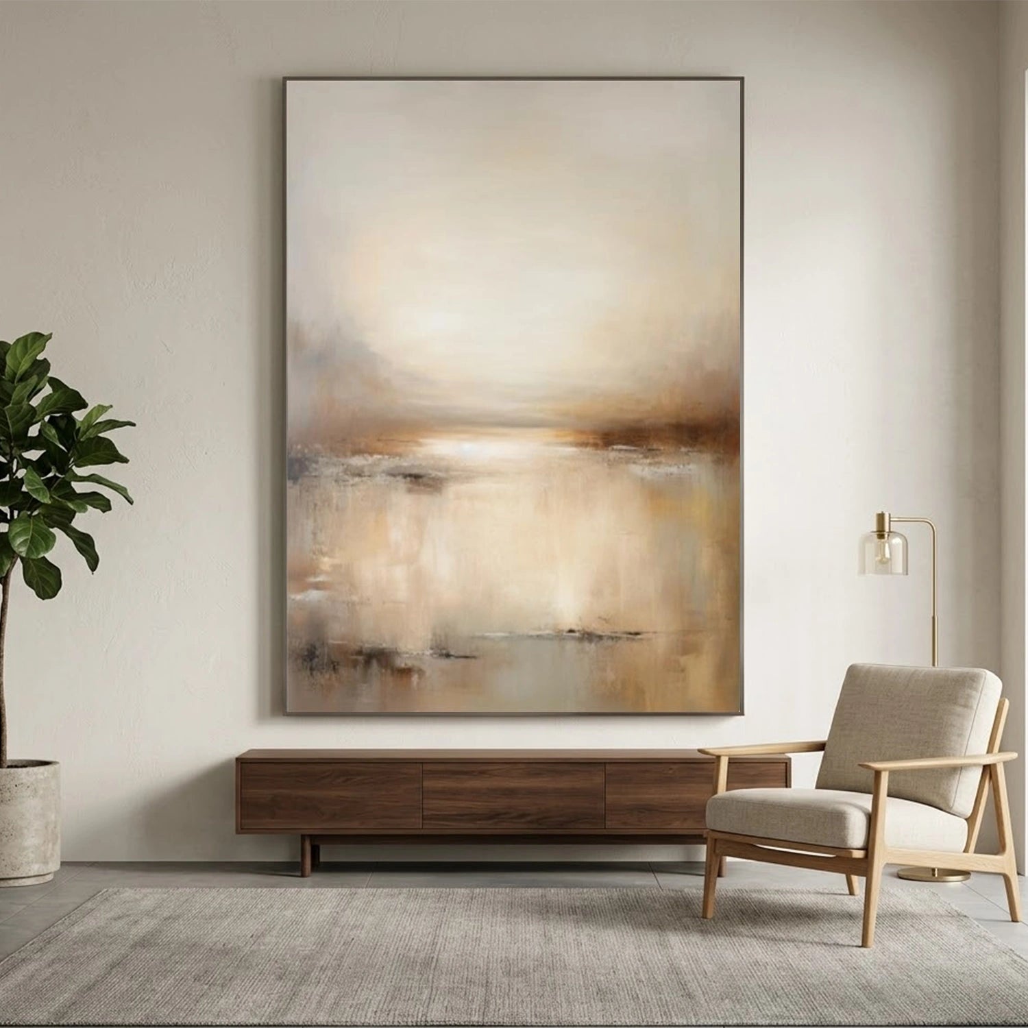 Abstract Canvas Wall Art #AP384
