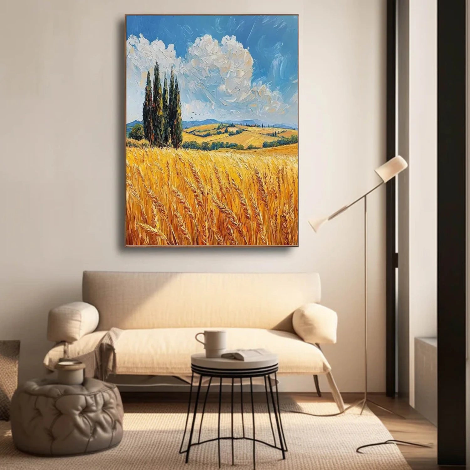 Abstract Mountain Textured Canvas Art #MO021