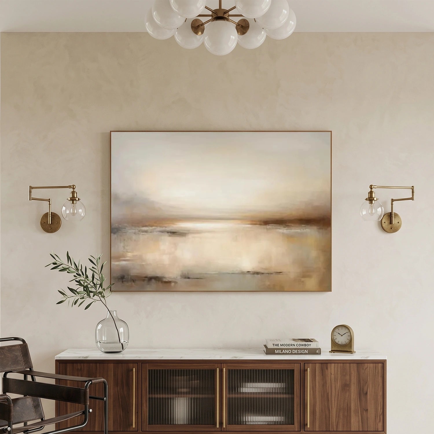 Abstract Canvas Wall Art #AP387