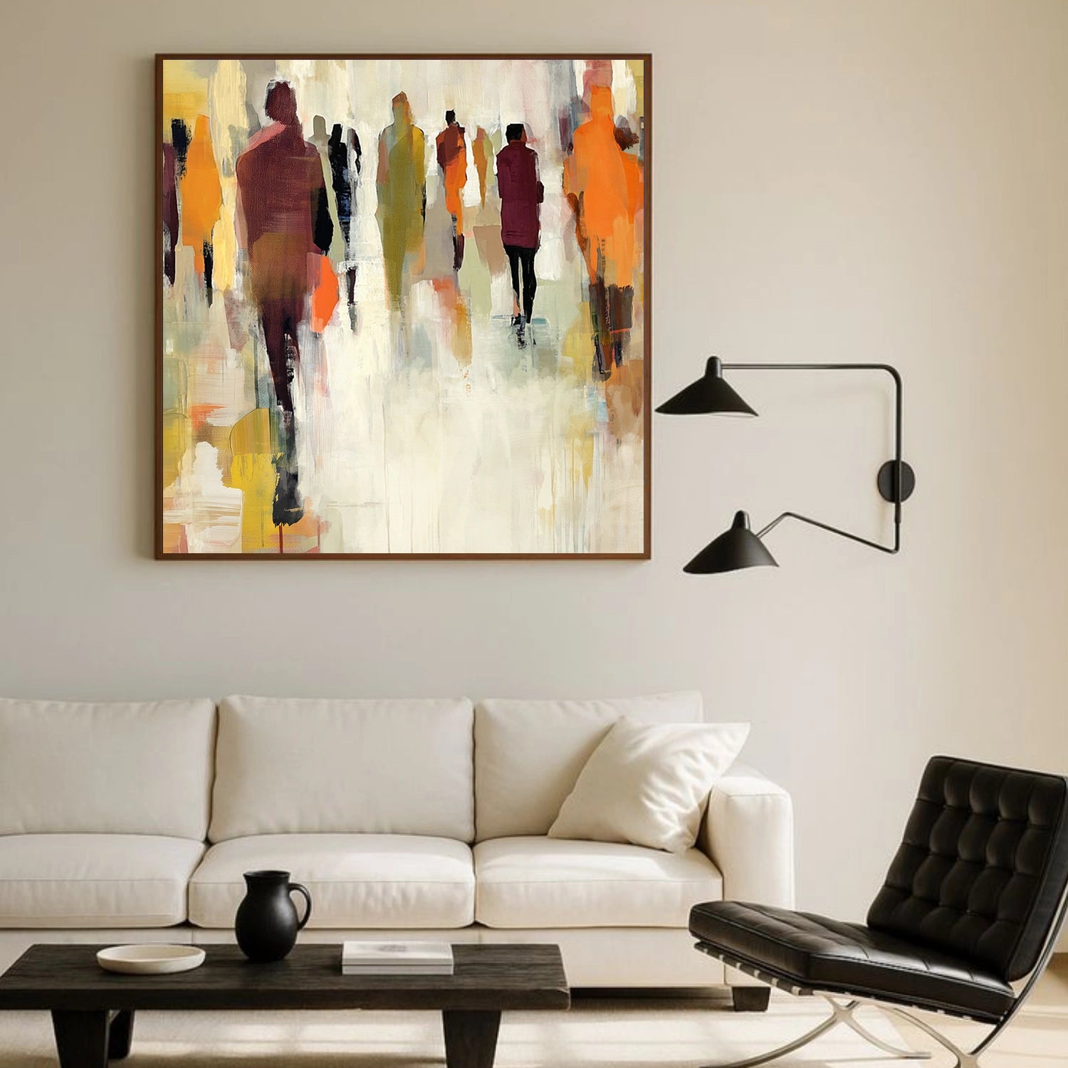 Colorful Abstract People Canvas Art #AE075