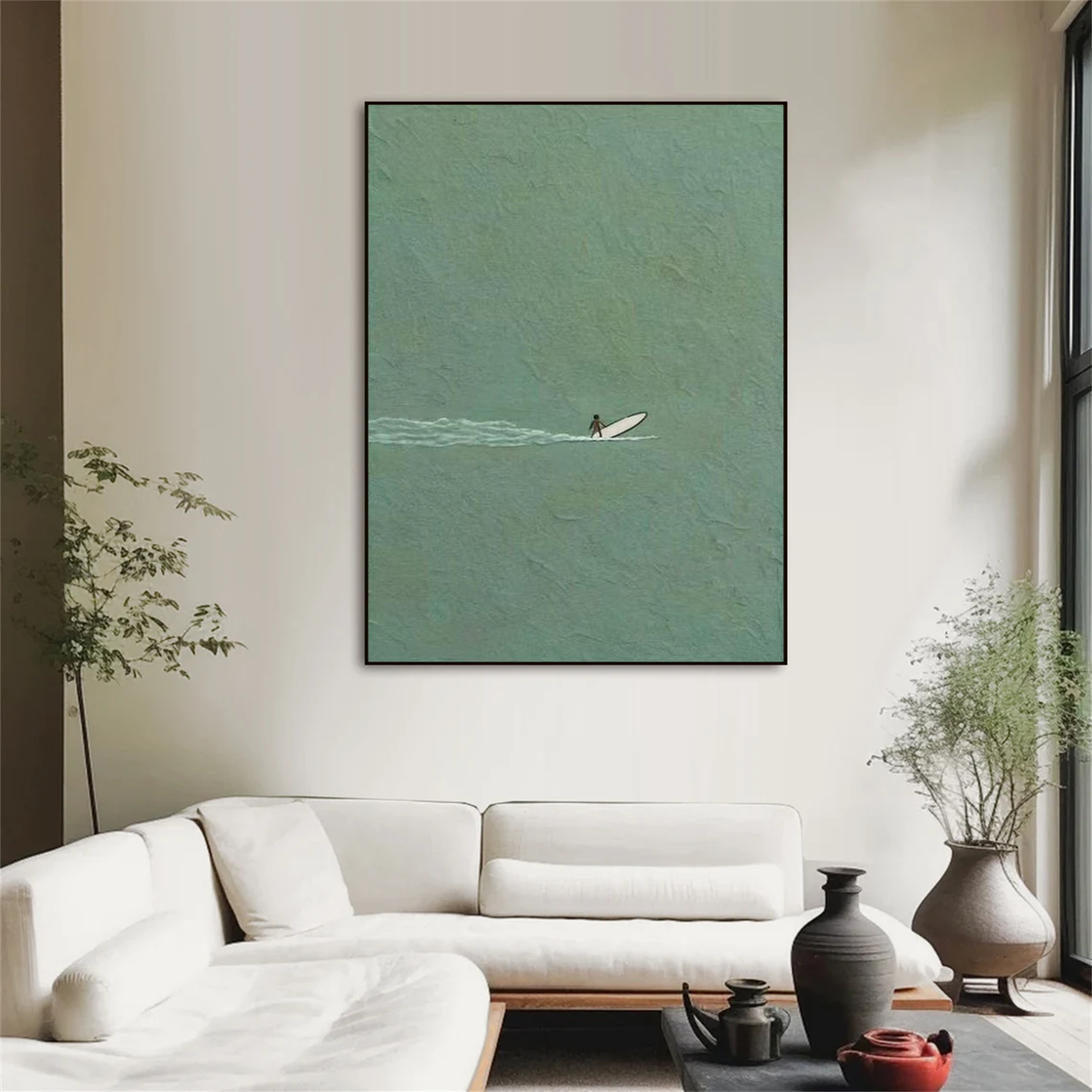 Surfing Sport Textured Wall Art #MS110