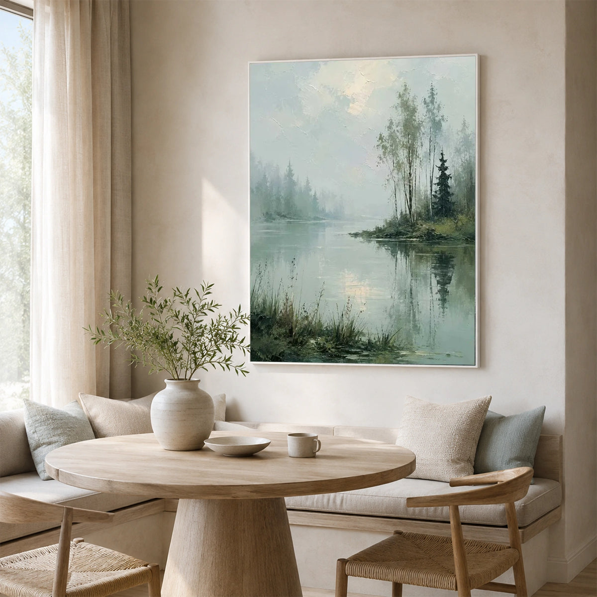 Ocean And Sky Abstract Wall Art #OS229