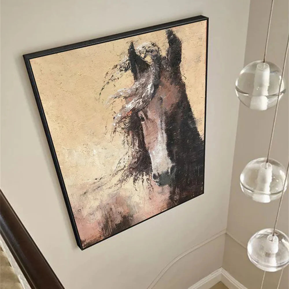 Animal Textured Canvas Art Painting #AC033