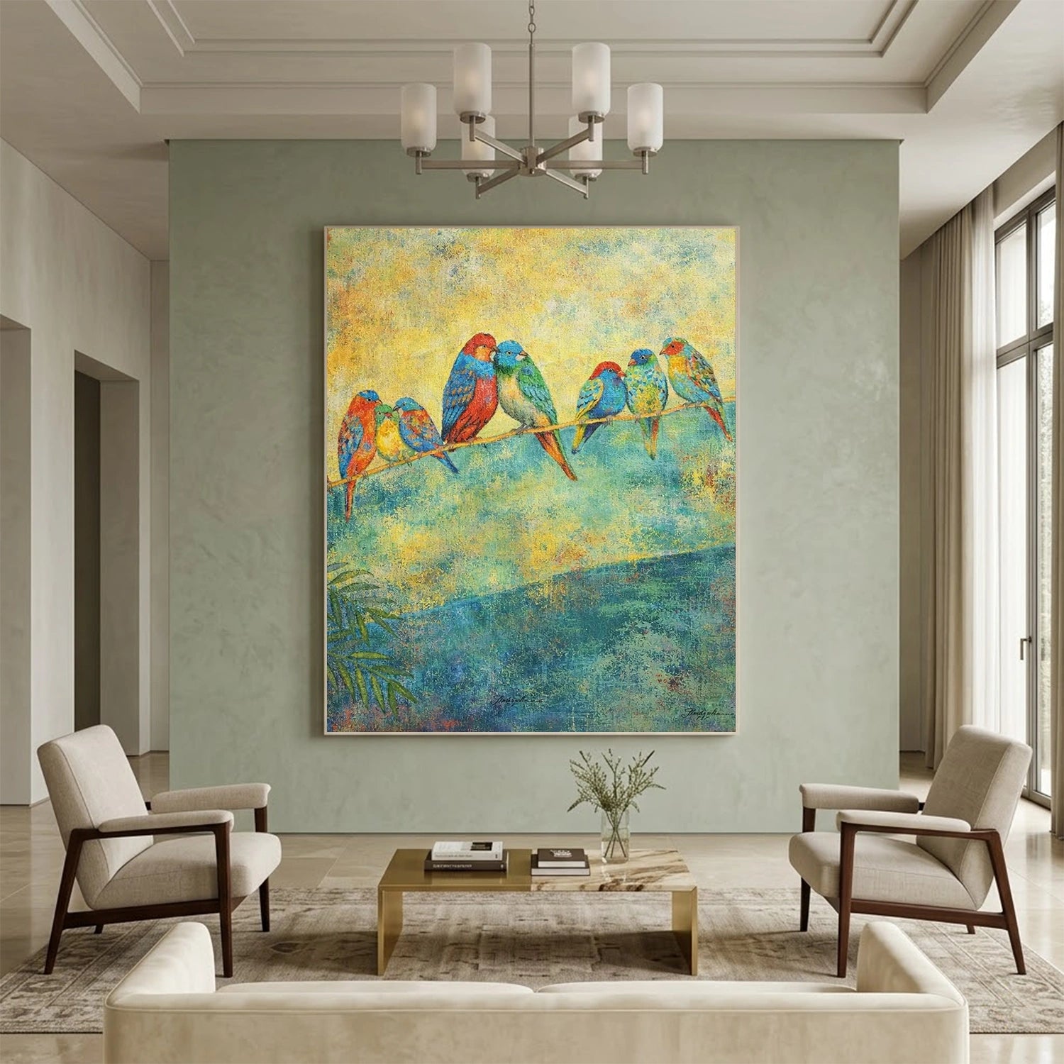 Abstract Animal Bird Wall Art #AC131