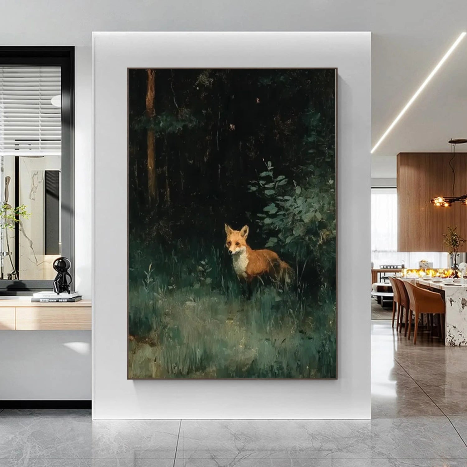 Abstract Animal Dog Wall Art #AC099