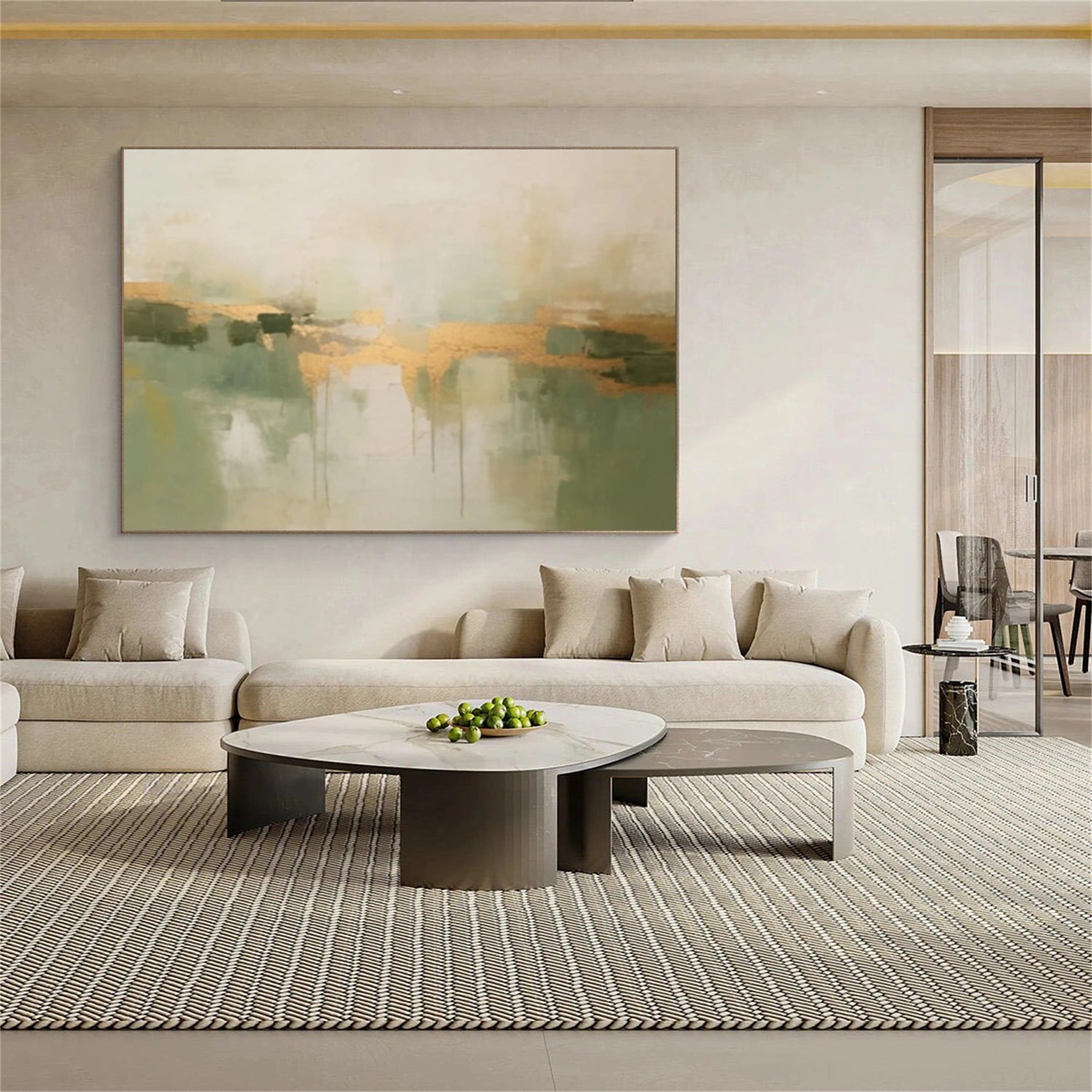 Abstract Canvas Wall Art #AP357