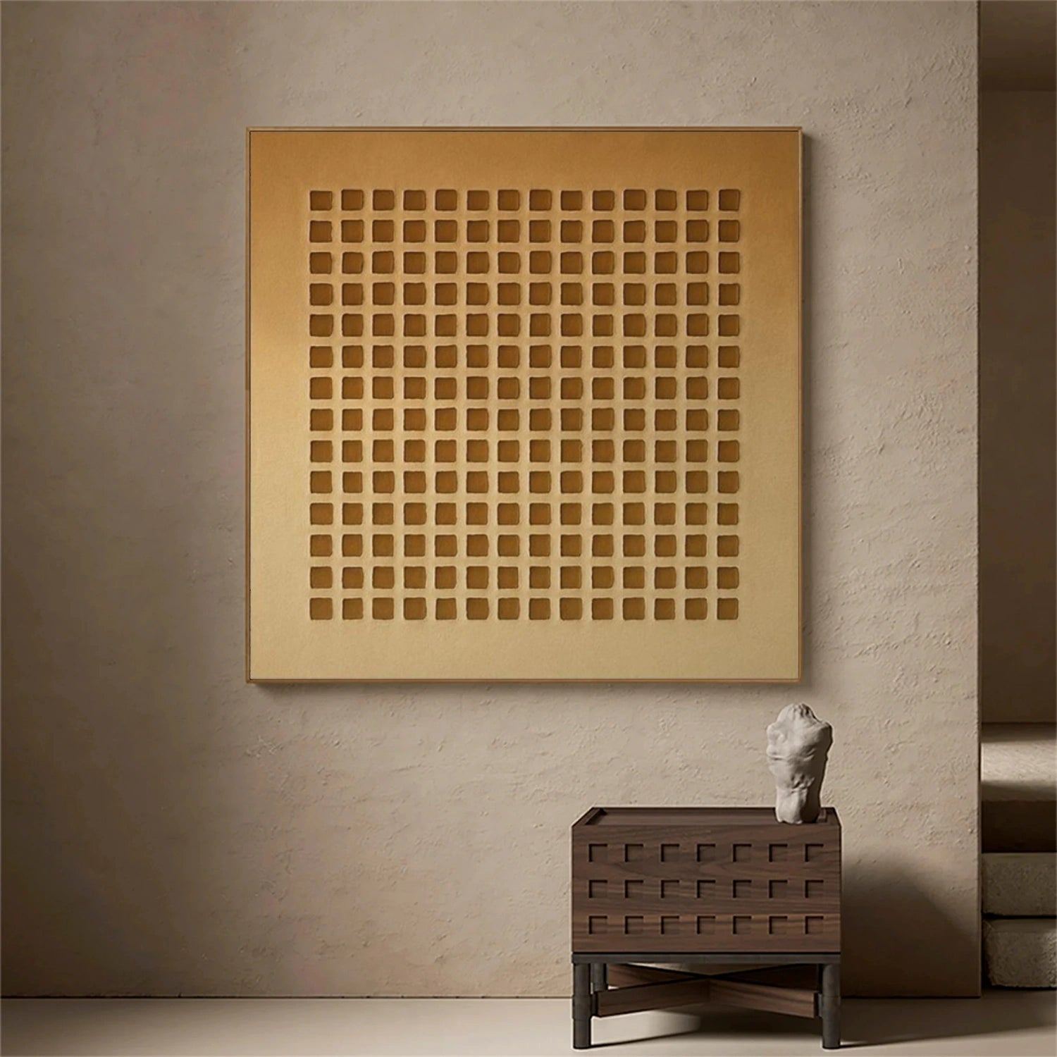 Brown Wabi Sabi Canvas Art #WS117