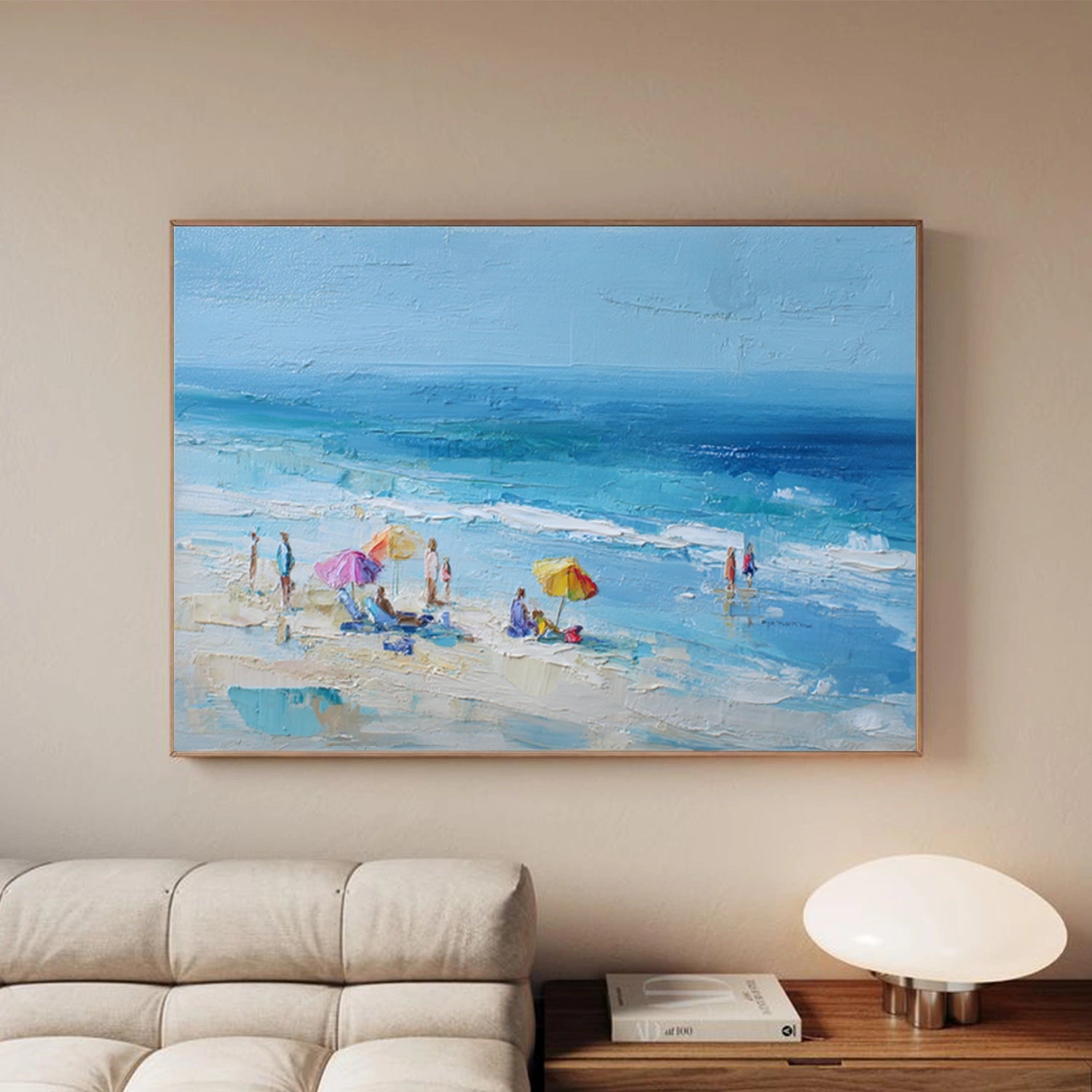 Ocean And Sky Abstract Textured Wall Art #OS153