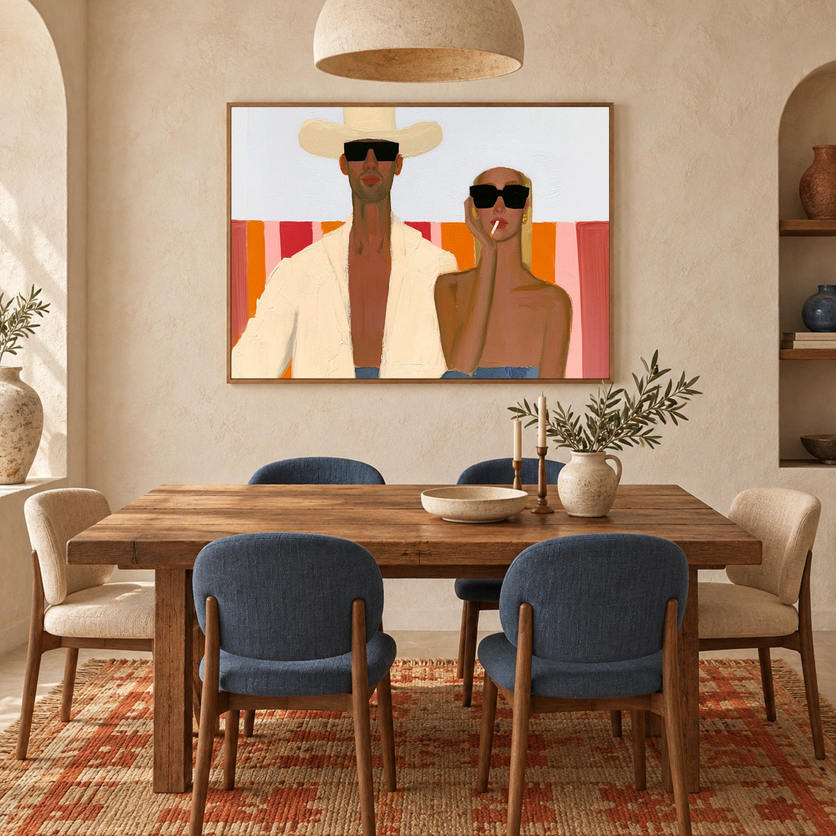 Abstract Portrait Canvas Art #AE183