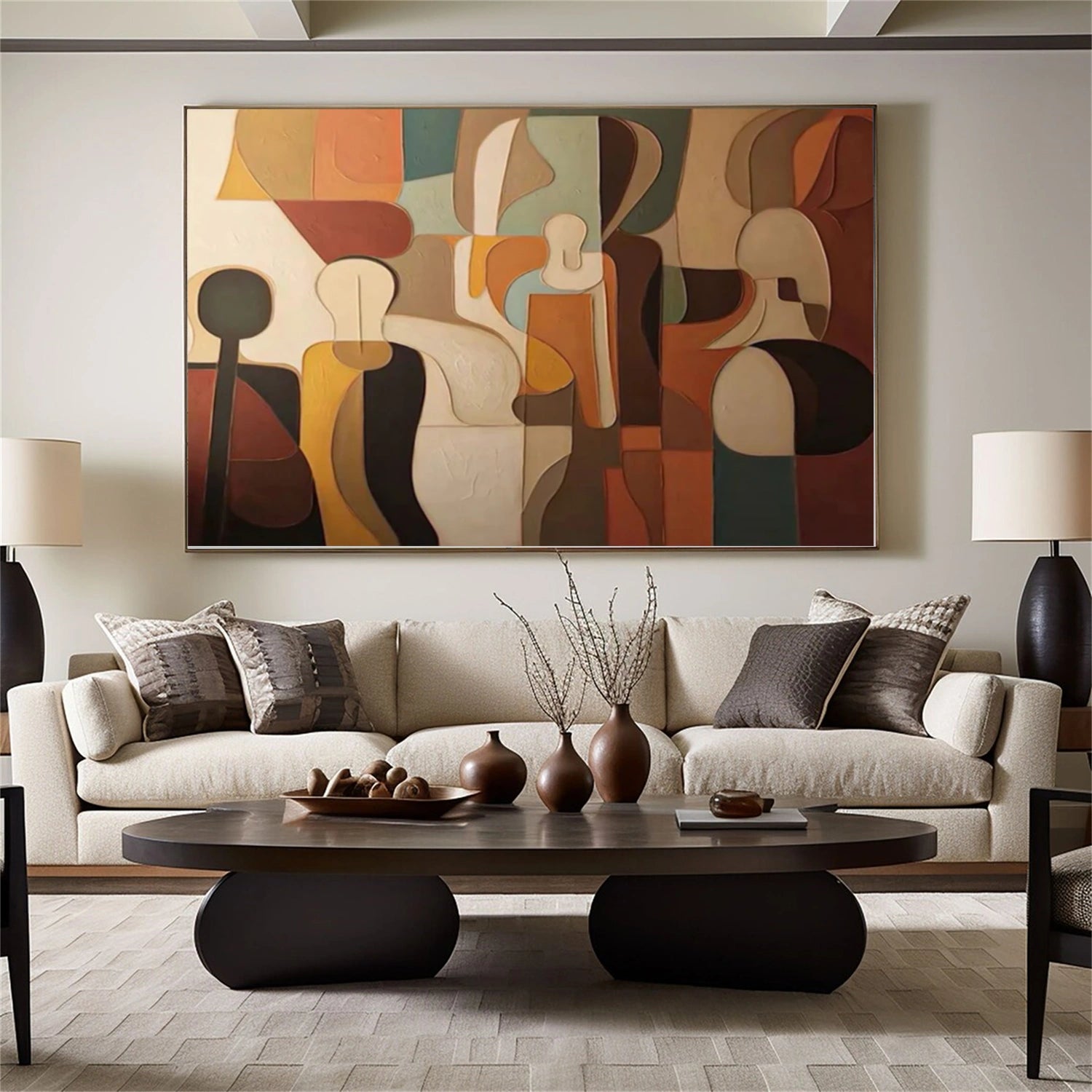 Abstract Canvas Wall Art #AP292