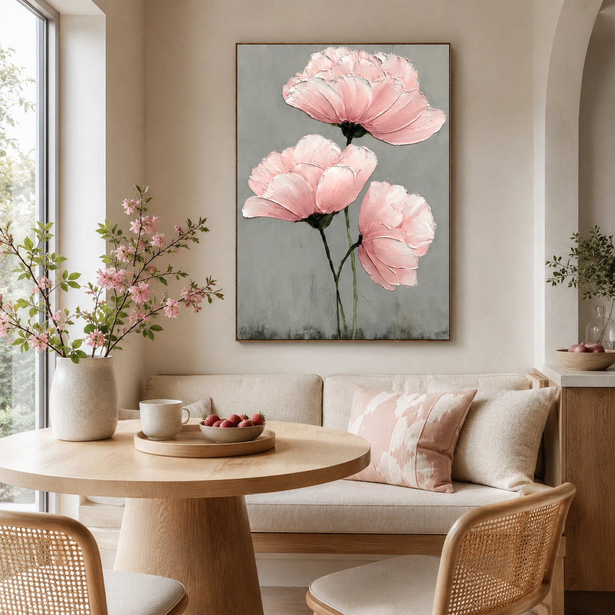 Flower Abstract Textured Wall Art #FP214
