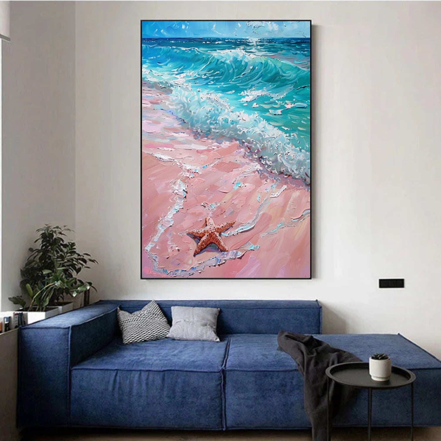 Ocean And Sky Abstract Wall Art #OS120