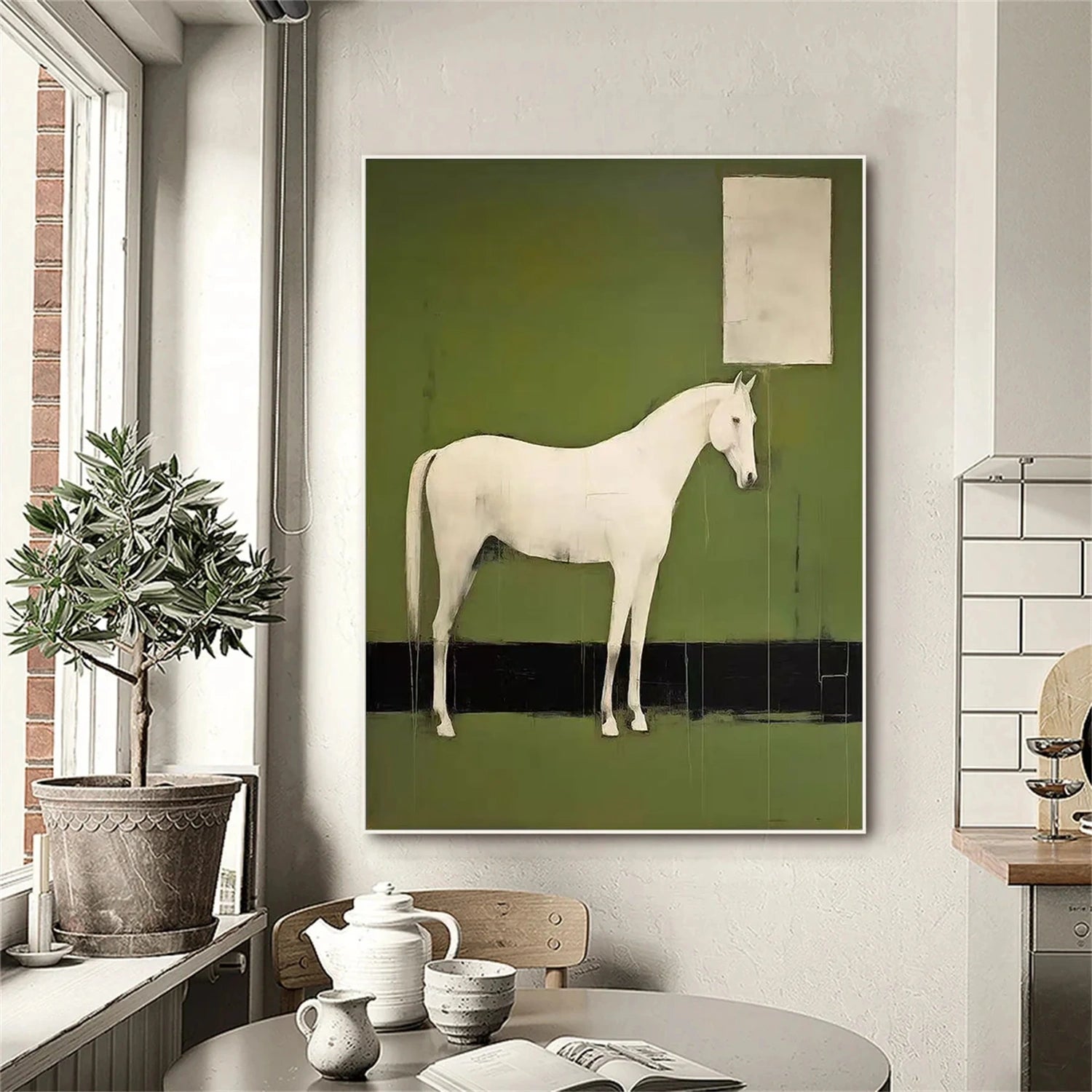 Abstract Animal Horse Wall Art #AC056