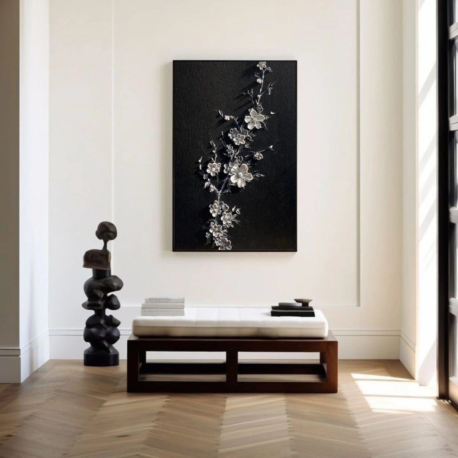 Flower Abstract Textured Wall Art #FP131