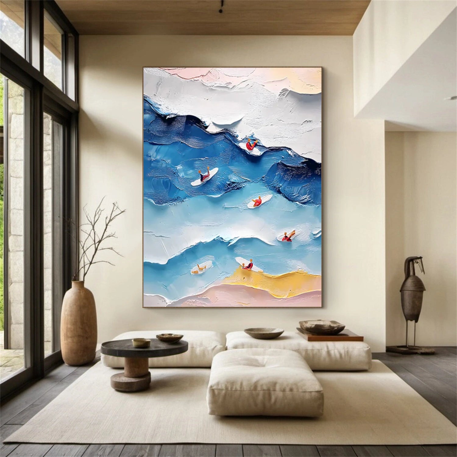 Swimming Sport Textured Wall Art #MS010