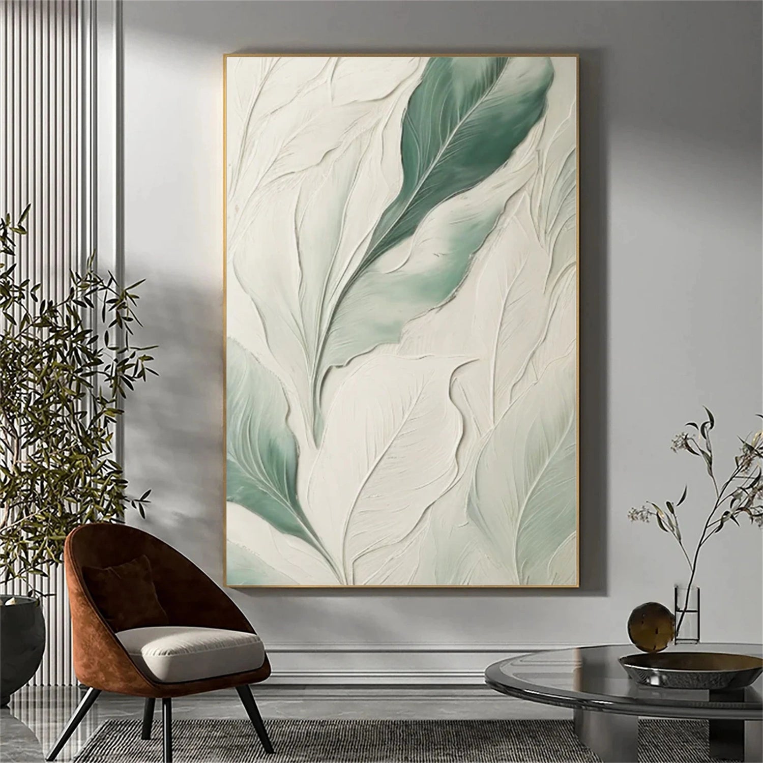 Flower Abstract Textured Wall Art #FP138