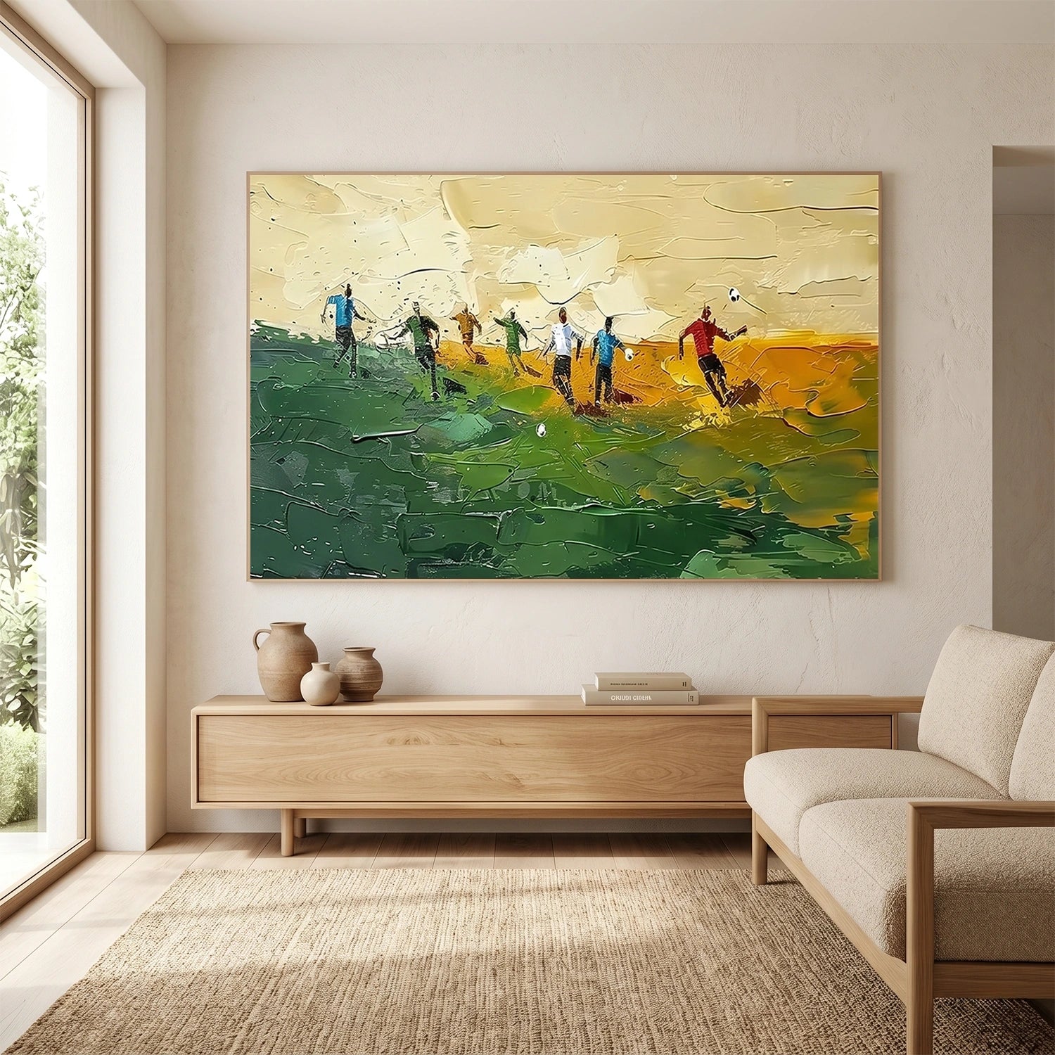 Football Sport Textured Wall Art #MS115