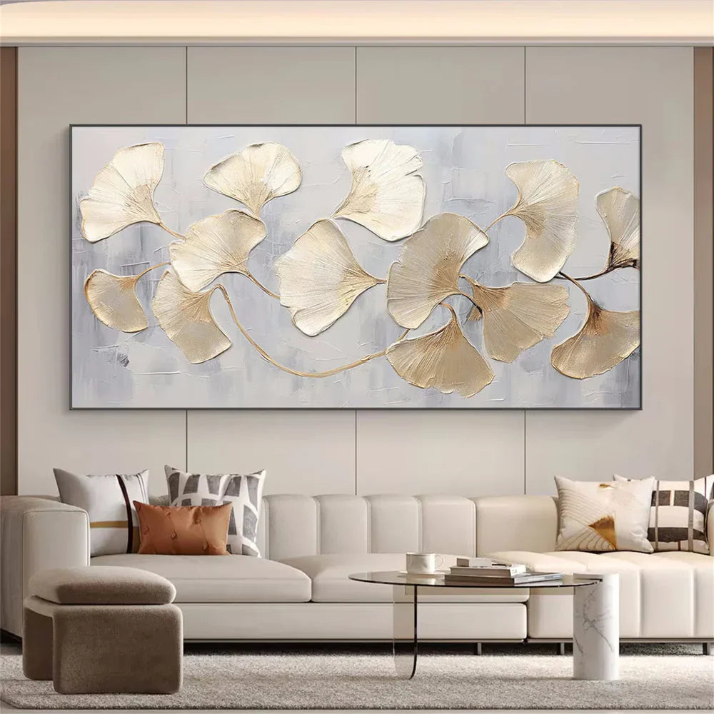 Flower Textured Painting Canvas #FP060