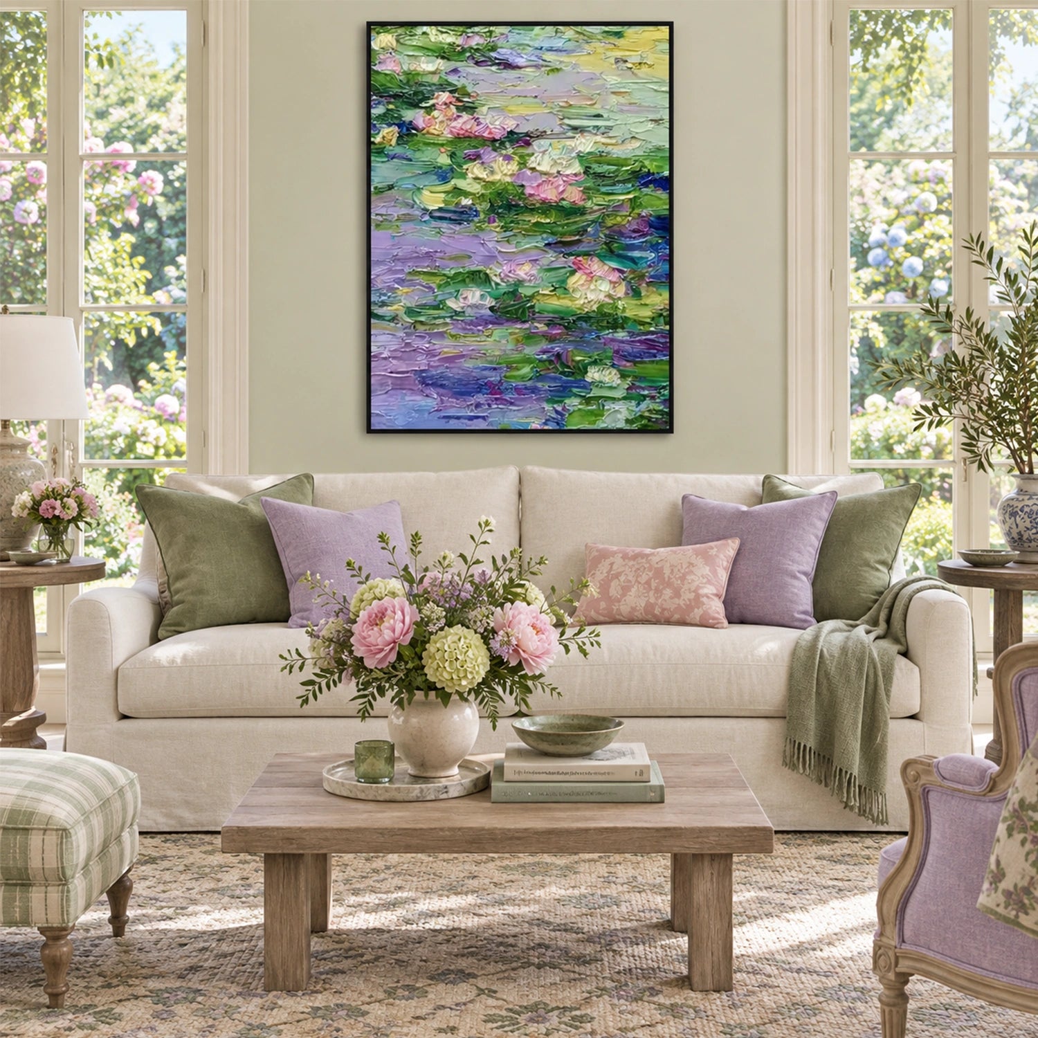 Flower Abstract Textured Wall Art #FP215