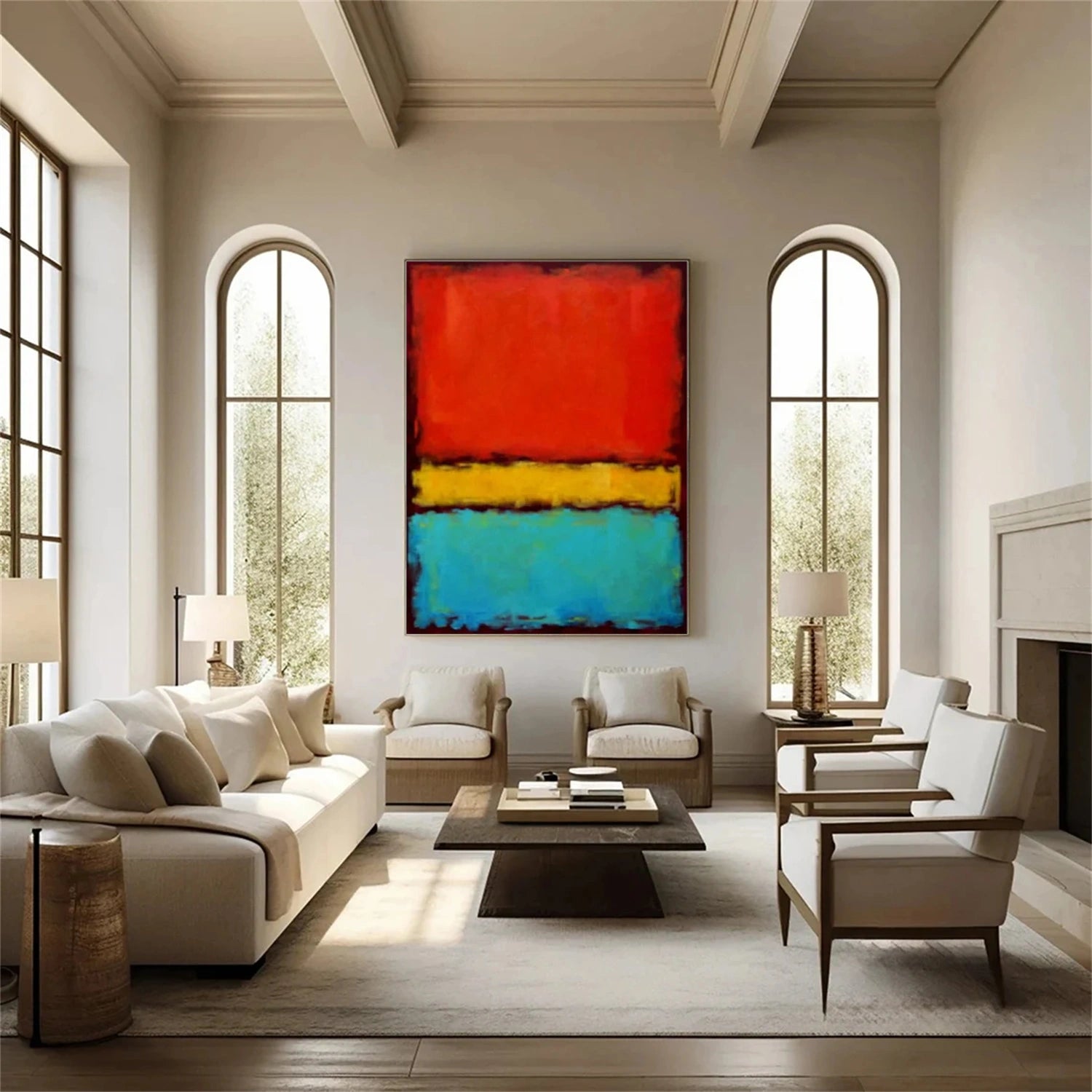 Abstract Canvas Wall Art #AP253