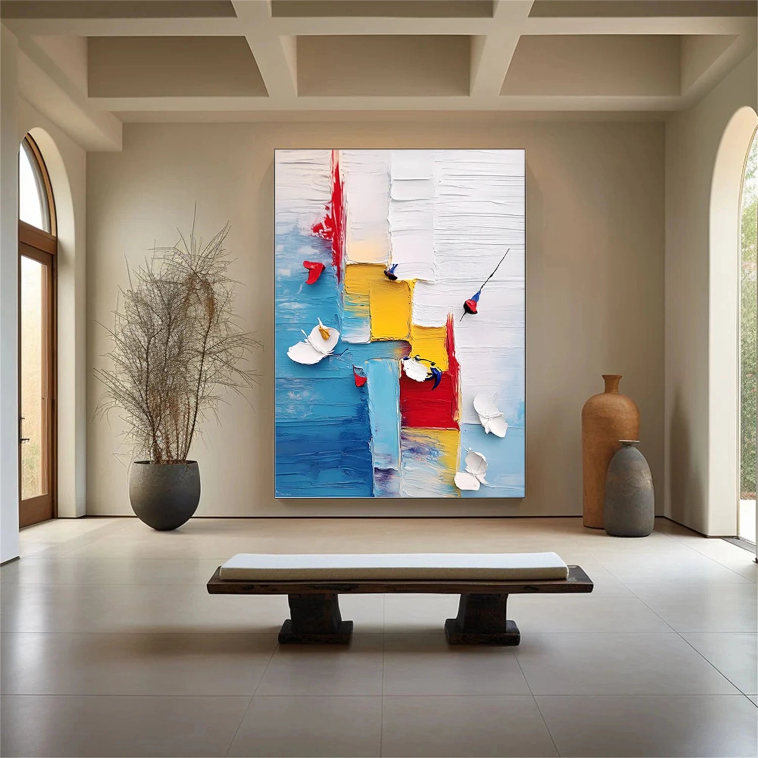 Colorful Abstract Textured Wall Art #AT109