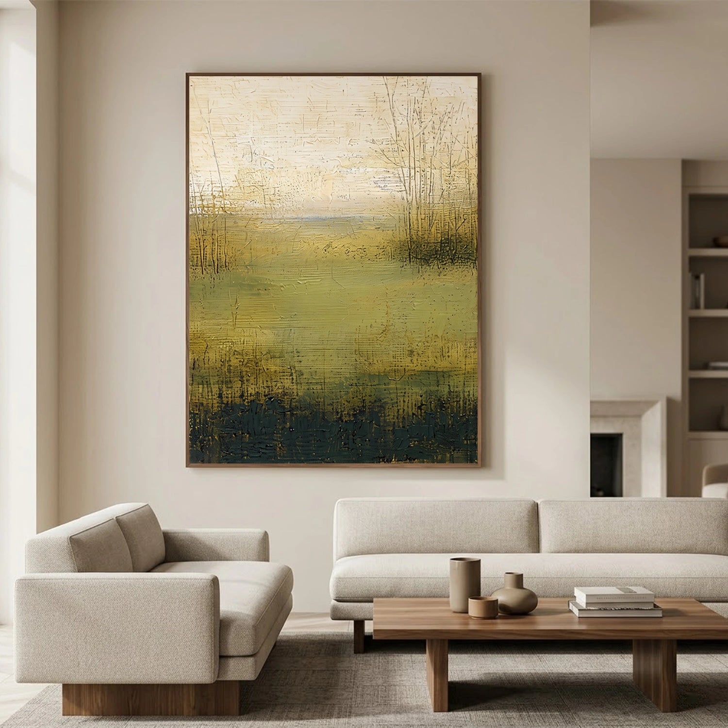 Abstract Canvas Wall Art #AP380
