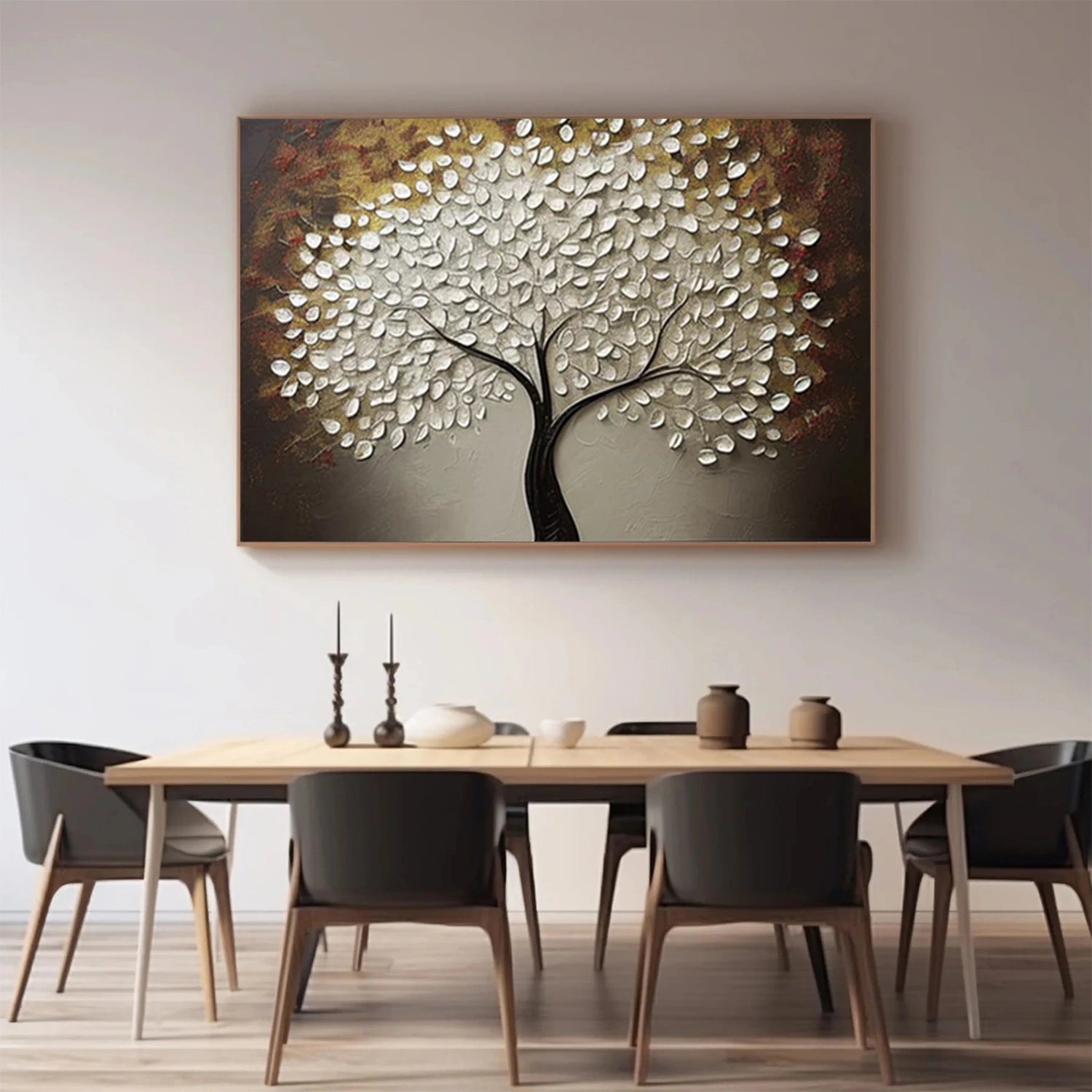Tree Abstract Textured Wall Art #TP056