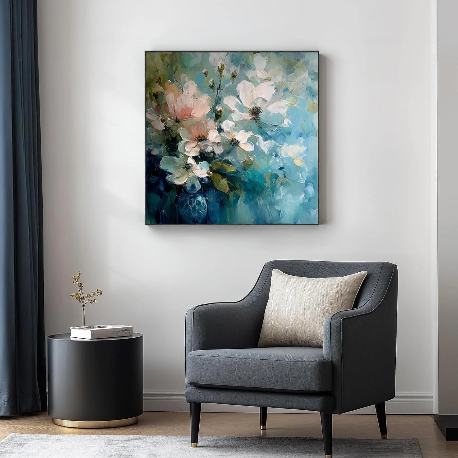 Flower Abstract Textured Wall Art #FP182