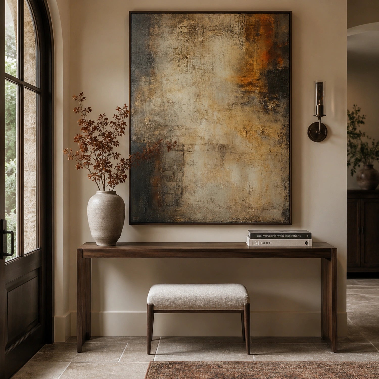 Wabi Sabi Textured Canvas Art #WS137