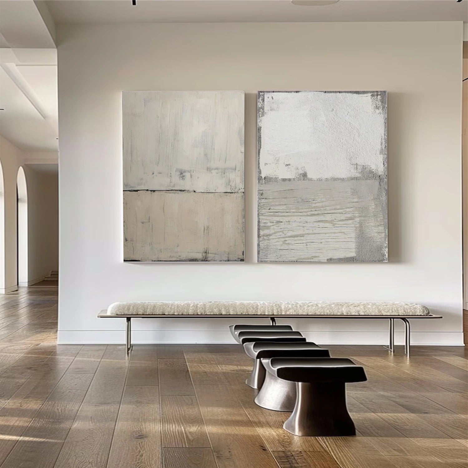 Abstract Canvas Wall Art Set of 2 #AP260