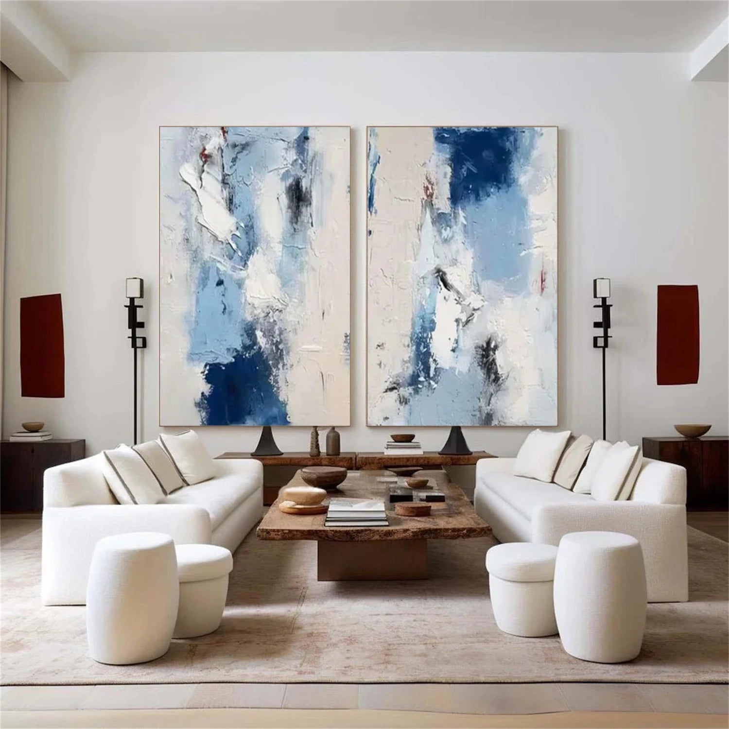 Abstract Painting Canvas Set of 2 #AP071