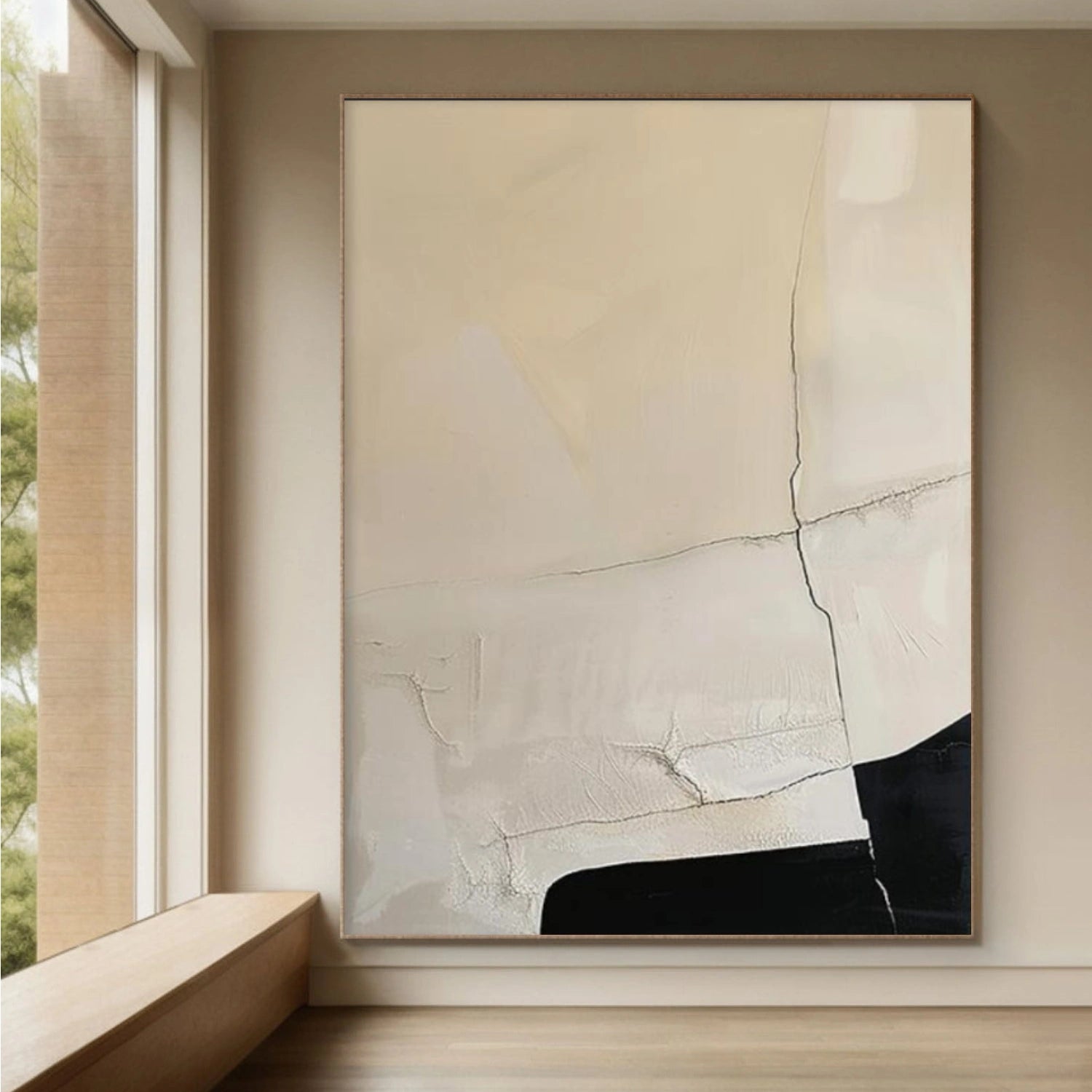 Beige Wabi Sabi Canvas Art #WS125