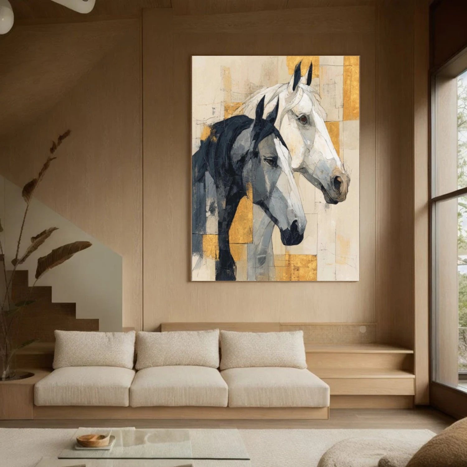 Abstract Animal Horse Wall Art #AC061