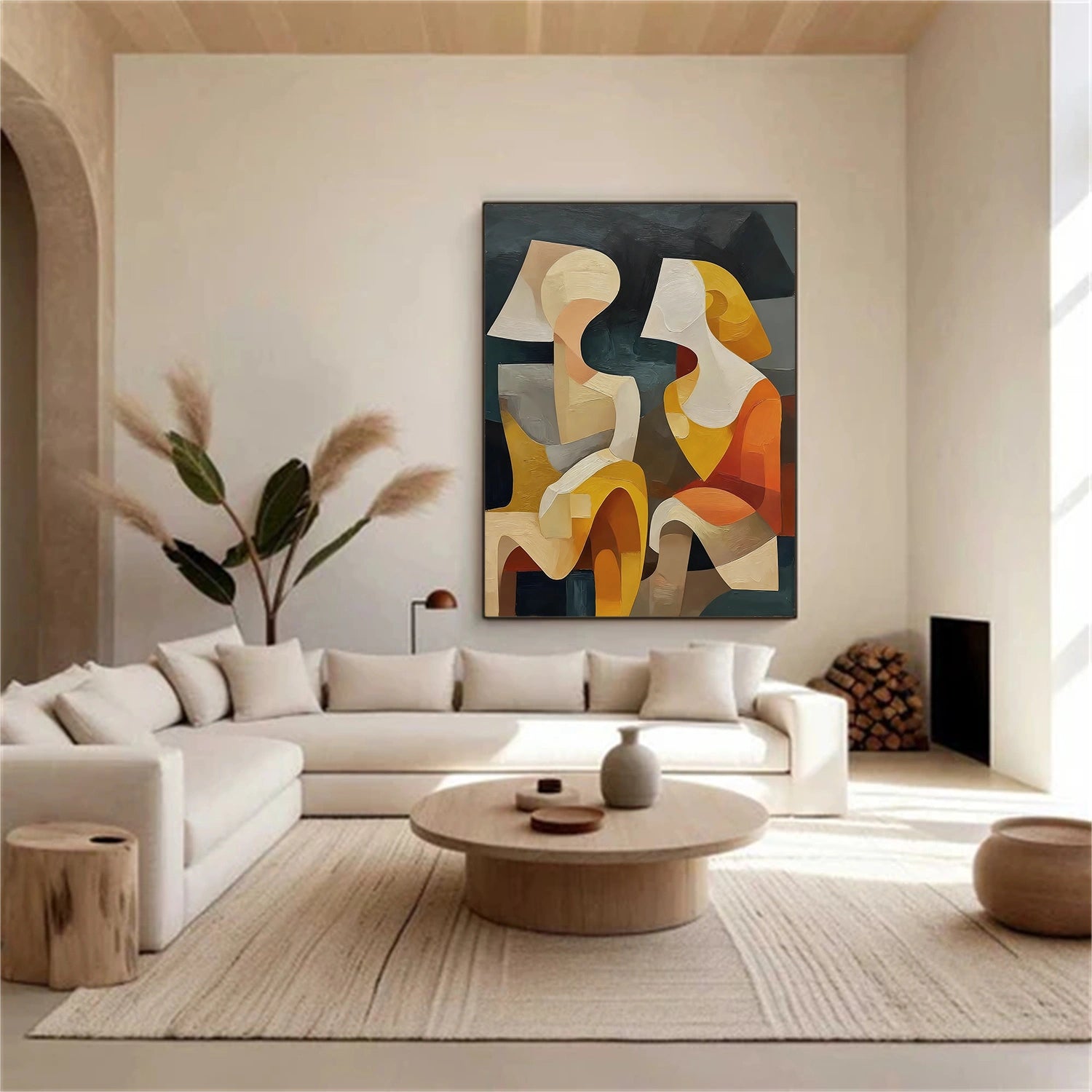 Abstract People Canvas Art #AE058