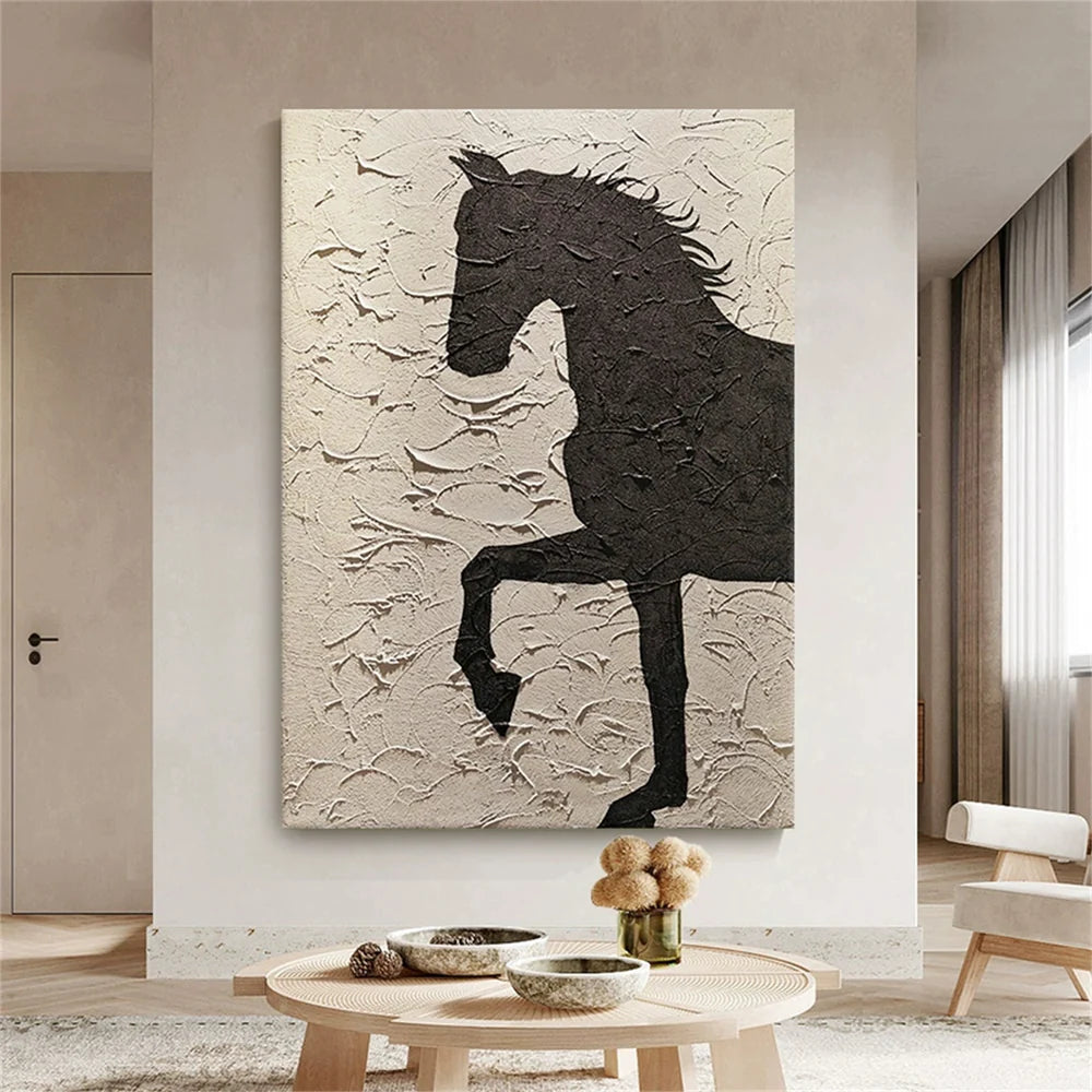 Animal Textured Canvas Art Painting #AC021
