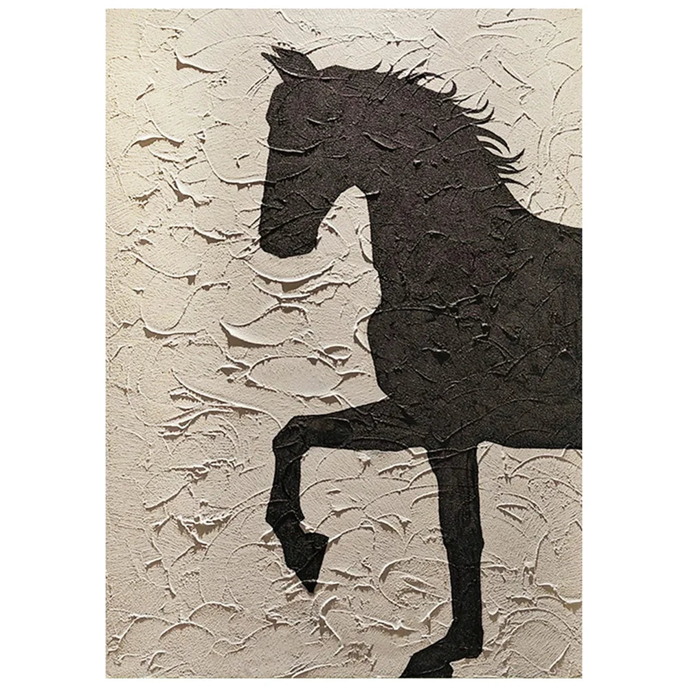 Animal Textured Canvas Art Painting #AC021