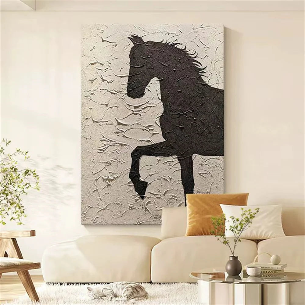 Animal Textured Canvas Art Painting #AC021