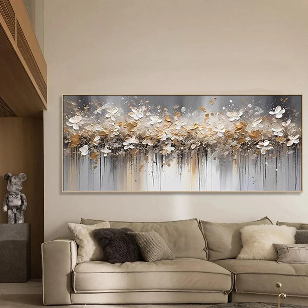 Flower Textured Painting Canvas #FP062