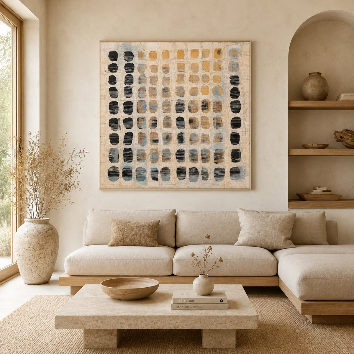 Wabi Sabi Textured Canvas Art #WS153