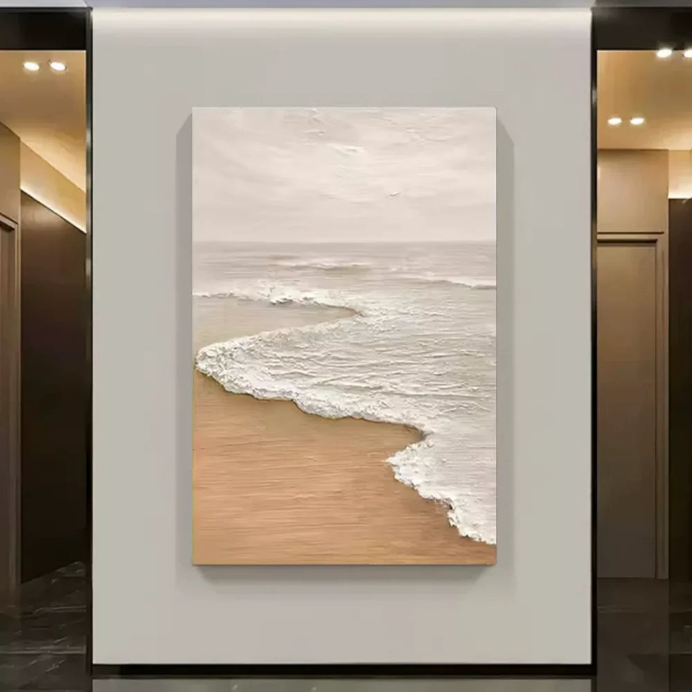 Ocean And Sky Textured Painting Canvas #OS050