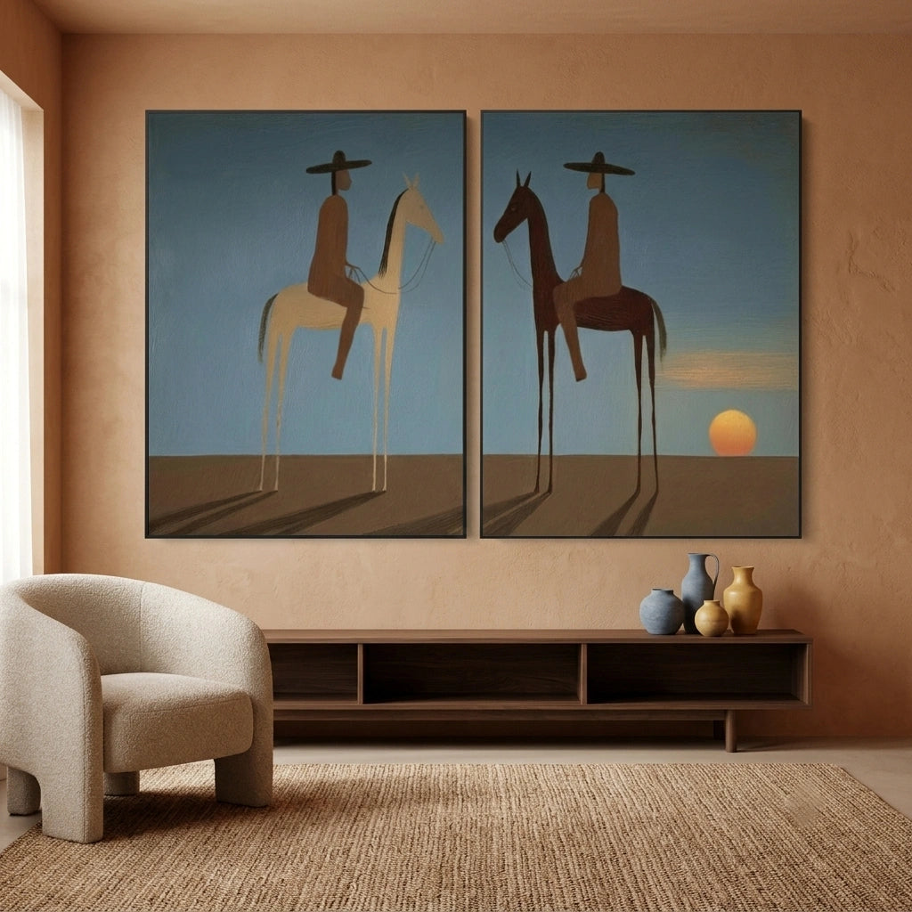 Vintage Americana Art Set of 2 #VT082